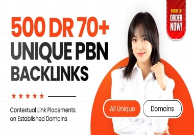 Premium 500 DR70 PBN Backlinks Plus Homepage and Dofollow Links For Poker, Casino, Slot