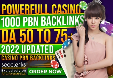 1000 Casino,Gambling,Poker,Slot PBN Backlinks DA 50 Plus 2022 UPDATED
