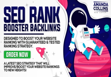 100 SEO RANK BOOSTER BACKLINKS UNIQUE Domain & Hand-Made on DA 100 Sites