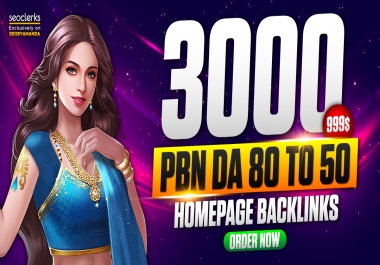 3000 Private Blog Network PBN links DA80 to 50 For CASINO SLOT GAMBLING Websites