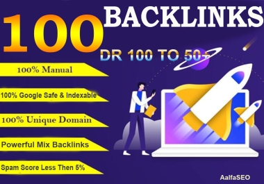 UNIQUE 100 Do 90+DA Backlinks PR9/EDU/Social Bookmark/Wiki skyrocket GoogleTop Rank
