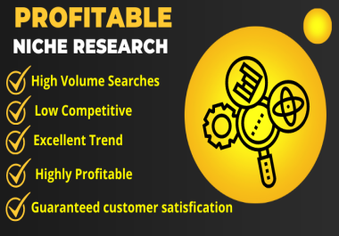 Provide 1 profitable niche with high volume searches and low competition with excellent google trend
