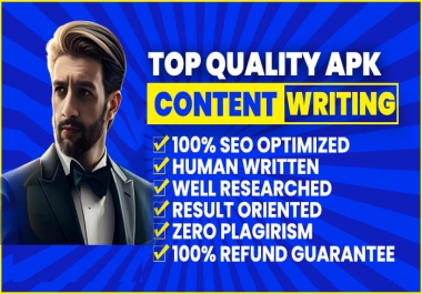 15 APK Well Researched Articles 1000+ Words Each