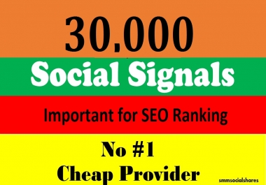30,000 Pinterest Social Signals From No1 Social Media Site