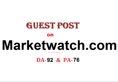 Publish press release conlent on marketwatch Dofollow DA-92