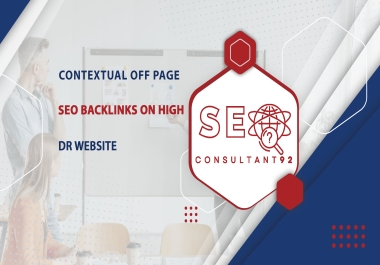 I will create contextual off page seo backlinks on high DR sites