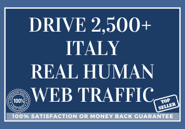 Drive 2,500 ITALY Real Human Web Traffic