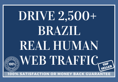 Drive 2,500 BRAZIL Real Human Web Traffic