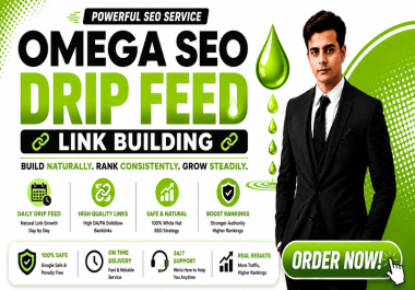 OMEGA SEO Drip Feed Link Building