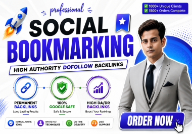 High Authority bookmarks SEO Backlinks to get organic traffic