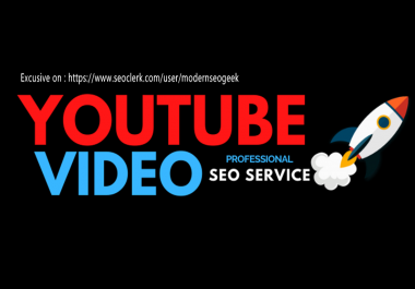 Organic YouTube seo backlinks and video embed for ranking