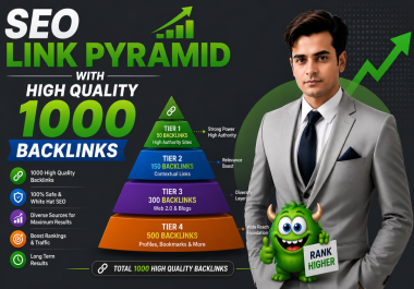 SEO Link Pyramid with High quality Backlinks