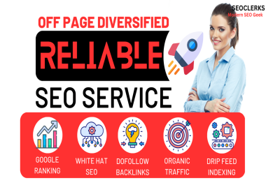 Reliable Off page diversified backlinks SEO service with high da link building