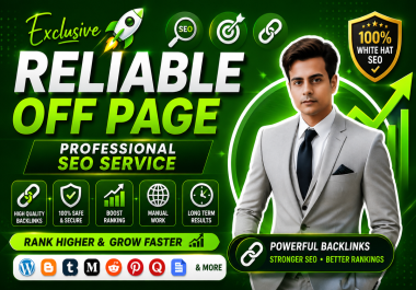 Reliable Off page diversified backlinks SEO service with high da link building
