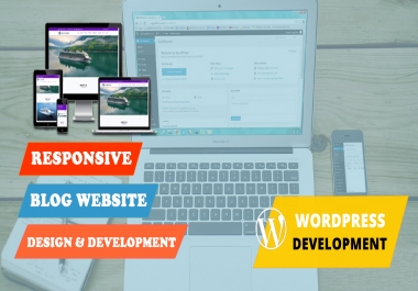 I will create responsive SEO friendly WordPress blog website with basic SEO