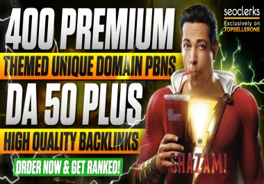 Skyrocked your website with 400 Premium PBN High Quality Dofollow Permanent Backlinks