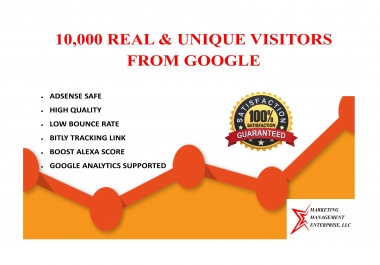 10,000+ Real Visitors from GOOGLE