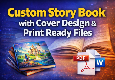 I will ghostwrite a custom story book with cover design and print ready files