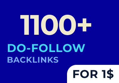 Create 1100 Do Follow web 2.0 HQ backlinks