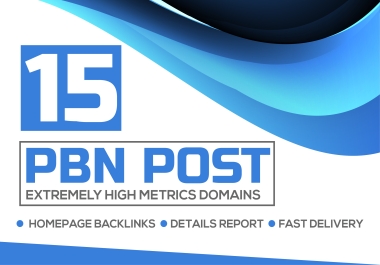 15 Dofollow Permanent PBN Backlinks and 1500 2nd Tire Backlinks ranking your site