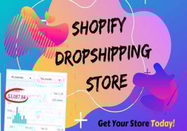 I will create,  setup and launch shopify dropshipping store