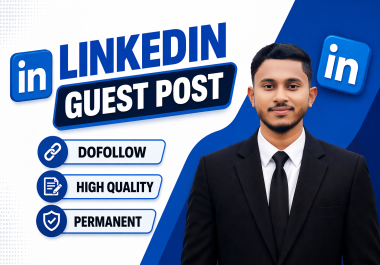 I will create and publish professional 10 LinkedIn backlink for your business