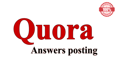 I will write 10 high quality Quora Answers with your keyword and URL