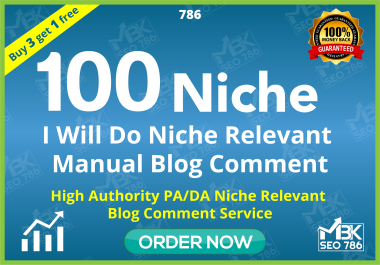 I will Do 100 High Quality Niche Relevant Blog Comments Backlinks