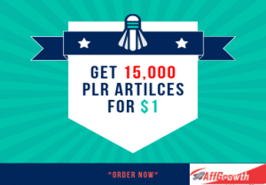 Get 15,000 Quality PLR Articles For Blogging,  SEO Article,  Content Writing