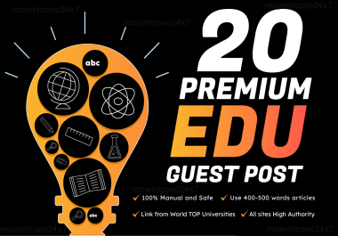 20 PREMIUM EDU Guest Post From Top Universities