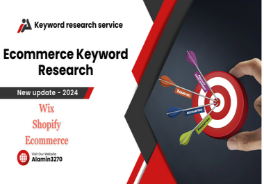 E-commerce keyword research service,  Wix,  Shopify,  squarespace