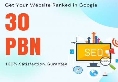 Get 30 High quality aged domain PBN's Backlinks