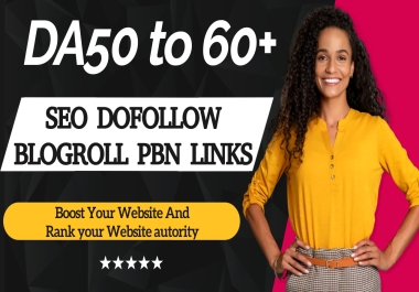 Top 50 Homepage dofollow Sidebar PBN Backlinks on high da50 to 60 Rank your website
