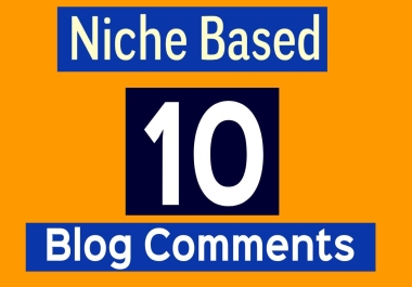 10 niche blog comments backlinks maturely and naturally created