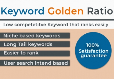 I will do kgr keyword research for any amazon niche
