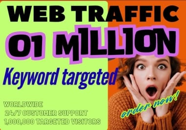 ONE MILLION worldwide KEYWORD targeted web traffic to any site or links