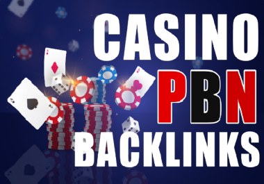 Provide DA50 to 75 Casino 70 PBN Dofollow Backlinks Rank on Google 1st Page