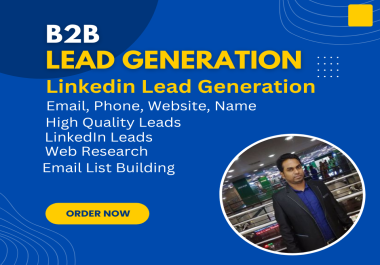 I will do 1000 b2b lead generation,  LinkedIn lead generation,  email list building