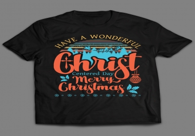 Christmas Amazing T-shirt Design with in 12 hrs with Unlimited Revision