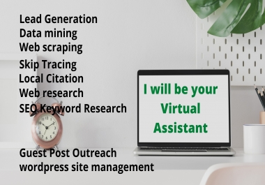 I am at your service i will be our virtual assistant let me Handel your daily administrative task