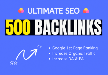 Best SEO RANKING Pack - Viral Ranking with 500 Quality Backlinks