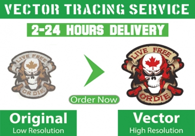 Do Professional Vector Tracing and Convert Logo To Vector In 24 hours