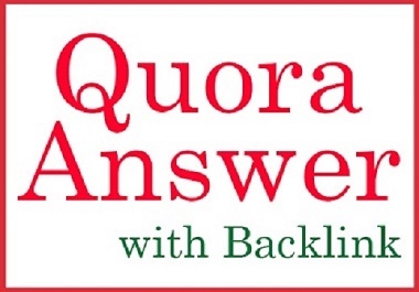 10 Niche Relevant Quora Answer with Do follow Backlink