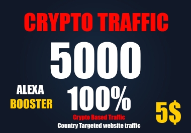 Crypto based website Traffic for your website country Targeted