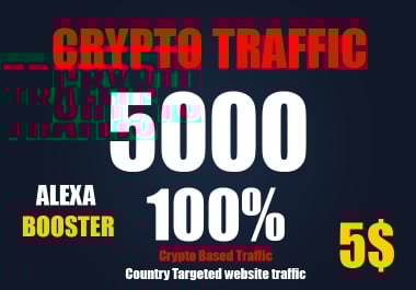 Crypto based website Traffic for your website country Targeted