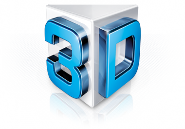I will convert your 2D logo into 3D using element 3D