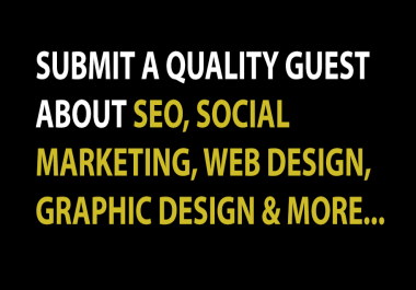 SEO,  Graphic Design and Web Design and Development Guest Post