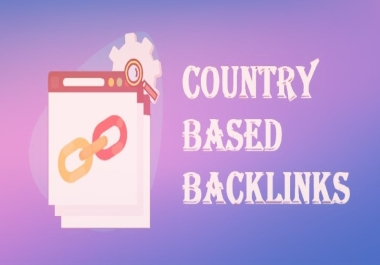 50+ Country Based Backlinks-Country specific domains