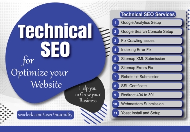 I Will do Technical SEO Optimizations for your Website