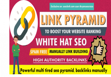 Build multi tired white hat seo link pyramid